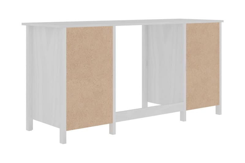 Skrivbord Hill Range vit 150x50x74 cm massiv furu - Vit - Möbler - Bord & matgrupper - Kontorsbord - Skrivbord