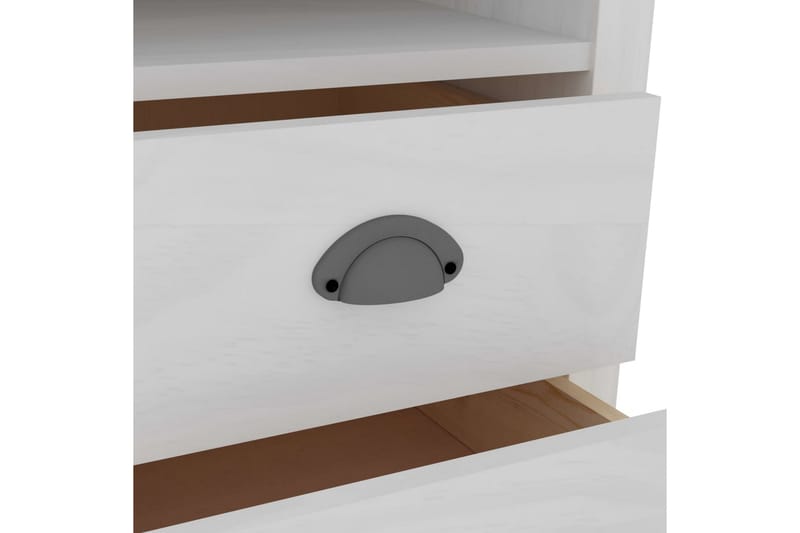 Skrivbord Hill Range vit 150x50x74 cm massiv furu - Vit - Möbler - Bord & matgrupper - Kontorsbord - Skrivbord