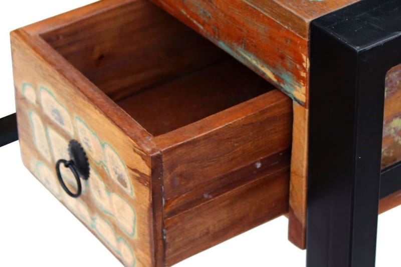Skrivbord massivt återvunnet trä - Brun - Skrivbord