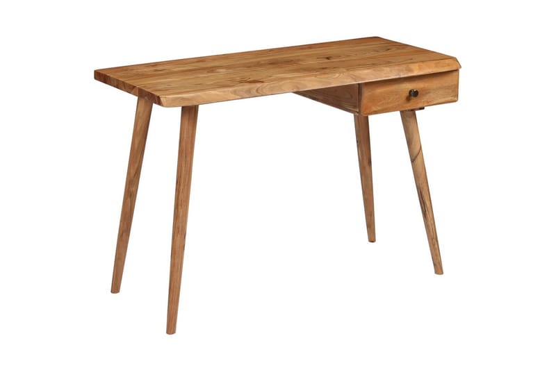 Skrivbord massivt akaciaträ 110x50x76 cm - Brun - Möbler - Bord & matgrupper - Kontorsbord - Skrivbord