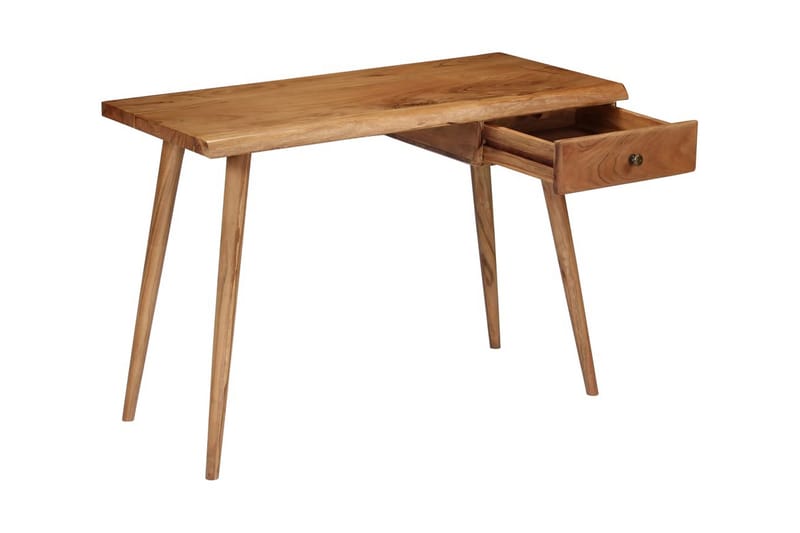 Skrivbord massivt akaciaträ 110x50x76 cm - Brun - Möbler - Bord & matgrupper - Kontorsbord - Skrivbord