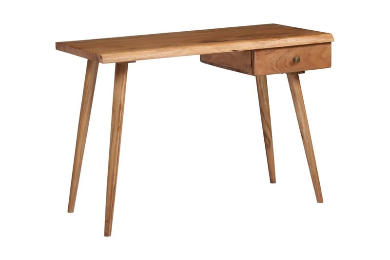 Skrivbord massivt akaciaträ 110x50x76 cm - Brun - Möbler - Bord & matgrupper - Kontorsbord - Skrivbord
