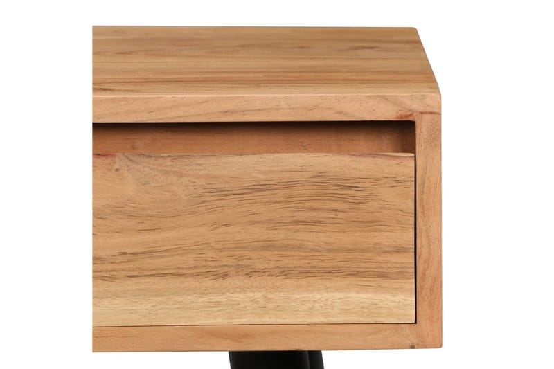 Skrivbord massivt akaciaträ 118x45x76 cm - Brun - Skrivbord