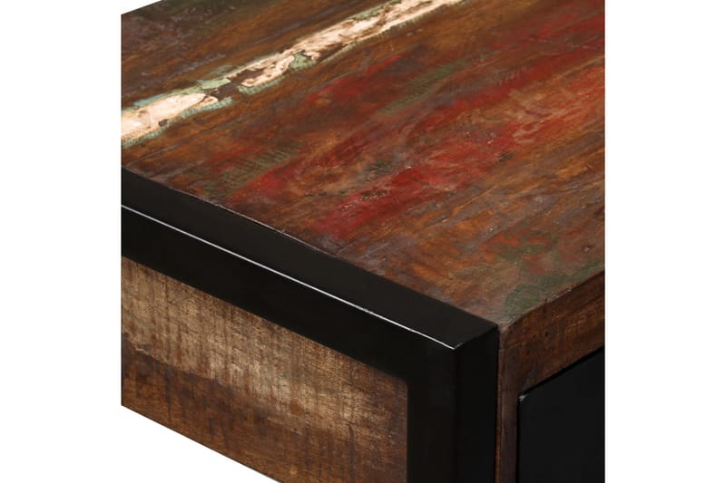 Skrivbord med 2 lådor massivt återvunnet trä 120x50x76 cm - Flerfärgad - Skrivbord