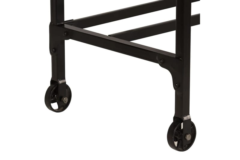 Skrivbord med hopfällbar pall massivt mangoträ 115x50x76 cm - Brun - Möbler - Bord & matgrupper - Kontorsbord - Skrivbord