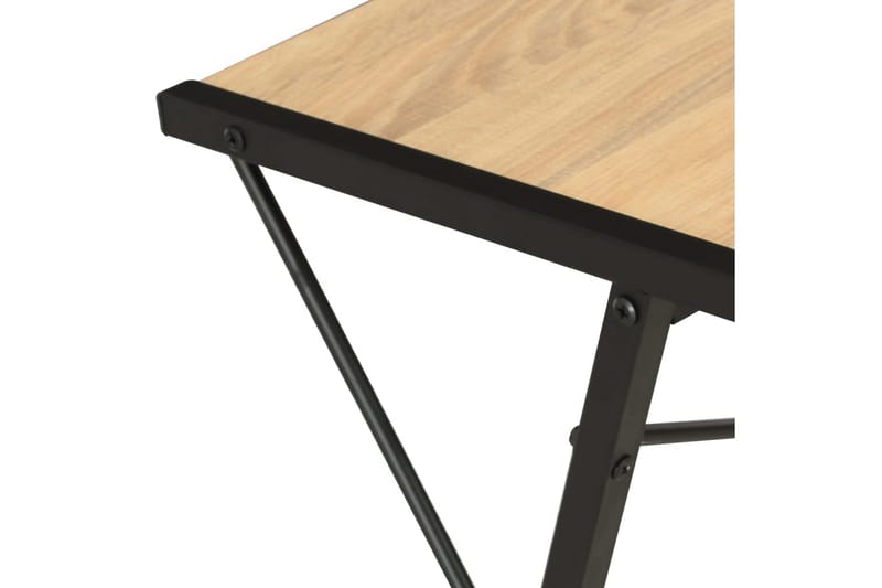 Skrivbord med hylla svart och ek 116x50x93 cm - Svart - Skrivbord