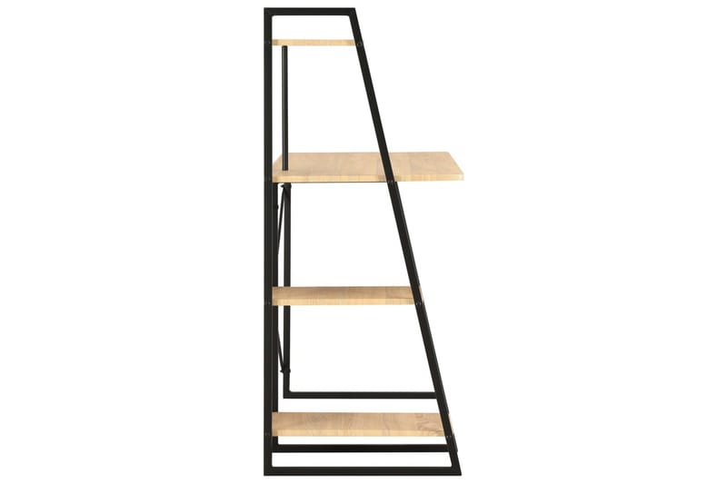 Skrivbord med hyllenhet svart och ek 102x50x117 cm - Svart - Möbler - Bord & matgrupper - Kontorsbord - Skrivbord