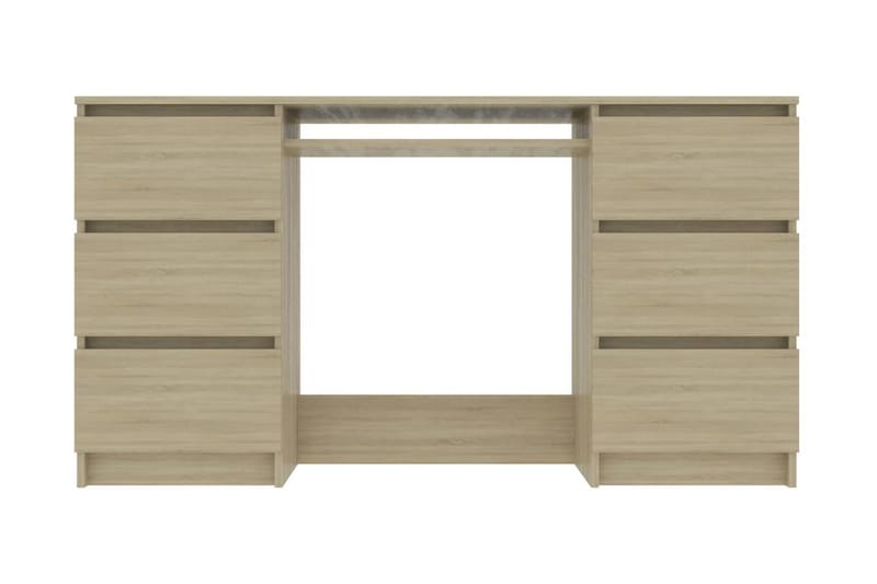 Skrivbord sonama-ek 140x50x77 cm spånskiva - Brun - Möbler - Bord & matgrupper - Kontorsbord - Skrivbord