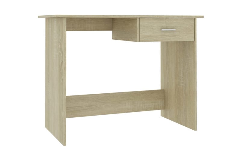 Skrivbord sonoma-ek 100x50x76 cm spånskiva - Brun - Möbler - Bord & matgrupper - Kontorsbord - Skrivbord