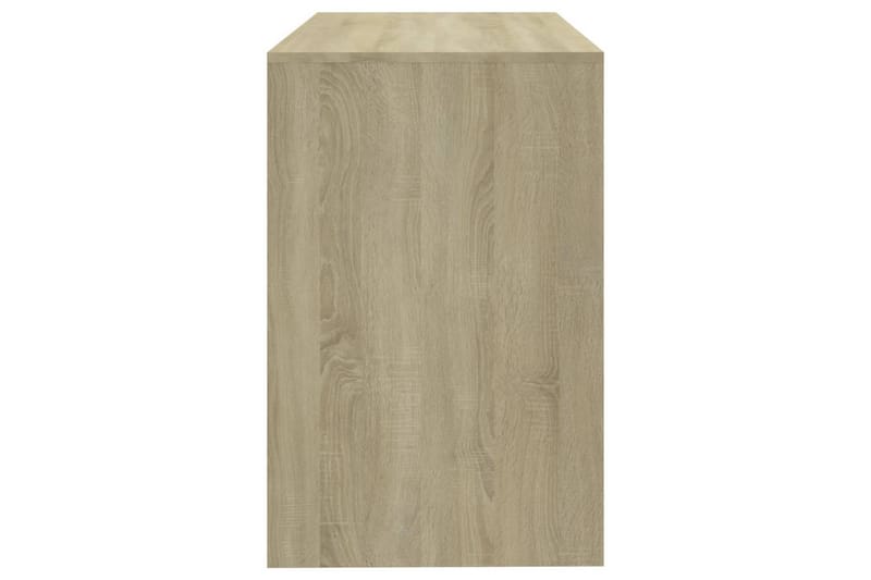 Skrivbord sonoma-ek 101x50x76,5 cm spånskiva - Beige - Skrivbord