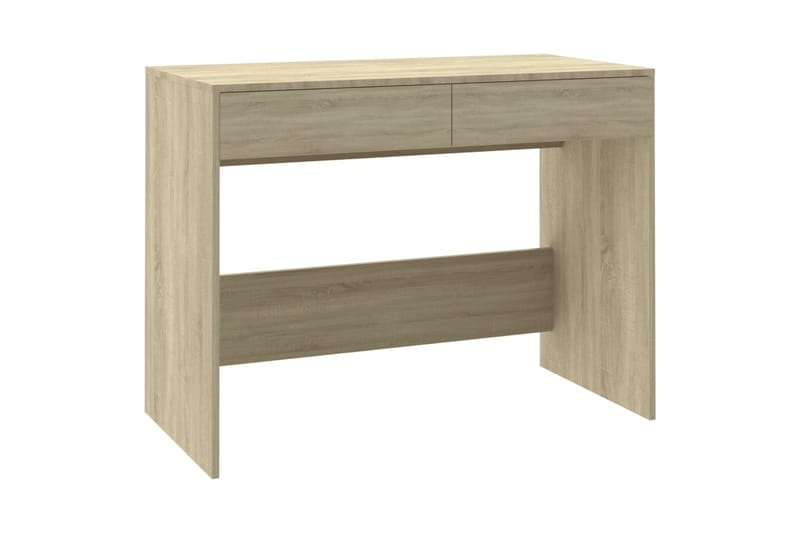 Skrivbord sonoma-ek 101x50x76,5 cm spånskiva - Beige - Möbler - Bord & matgrupper - Kontorsbord - Skrivbord