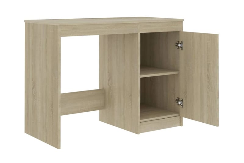 Skrivbord sonoma-ek 140x50x76 cm spånskiva - Brun - Möbler - Bord & matgrupper - Kontorsbord - Skrivbord