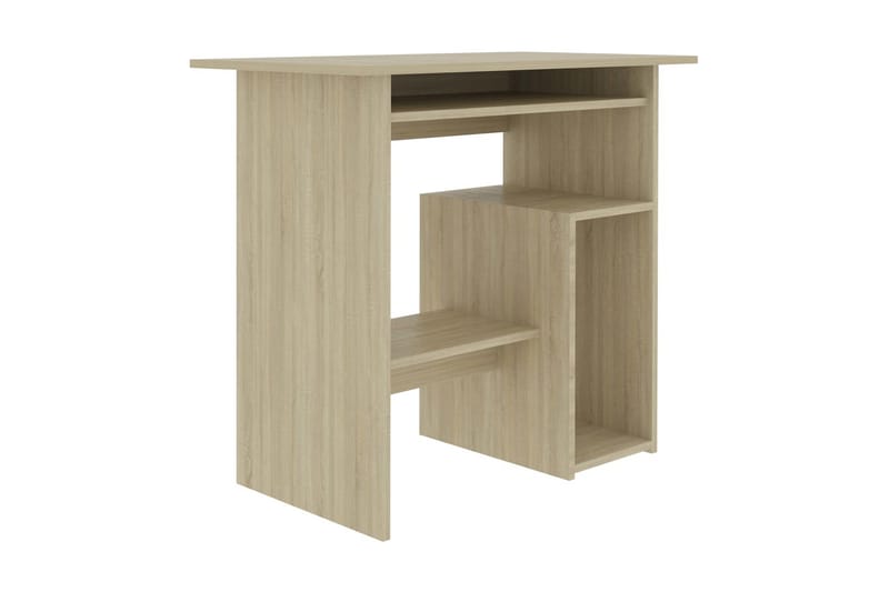 Skrivbord sonoma-ek 80x45x74 cm spånskiva - Brun - Möbler - Bord & matgrupper - Kontorsbord - Skrivbord