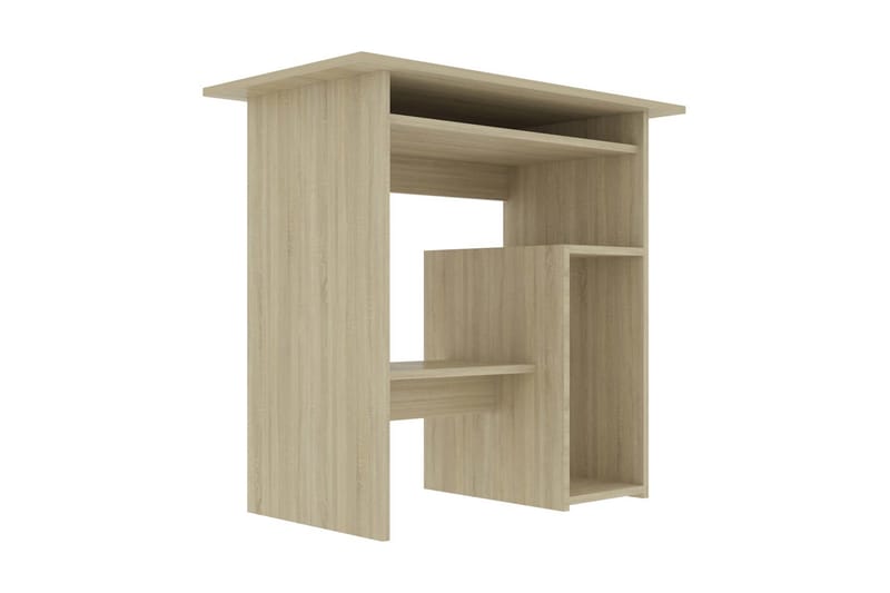 Skrivbord sonoma-ek 80x45x74 cm spånskiva - Brun - Möbler - Bord & matgrupper - Kontorsbord - Skrivbord