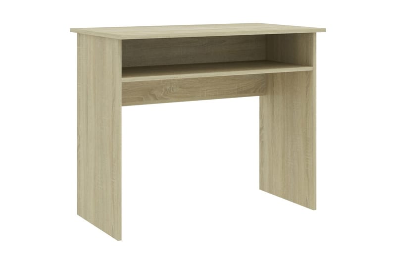 Skrivbord sonoma-ek 90x50x74 cm spånskiva - Brun - Möbler - Bord & matgrupper - Kontorsbord - Skrivbord