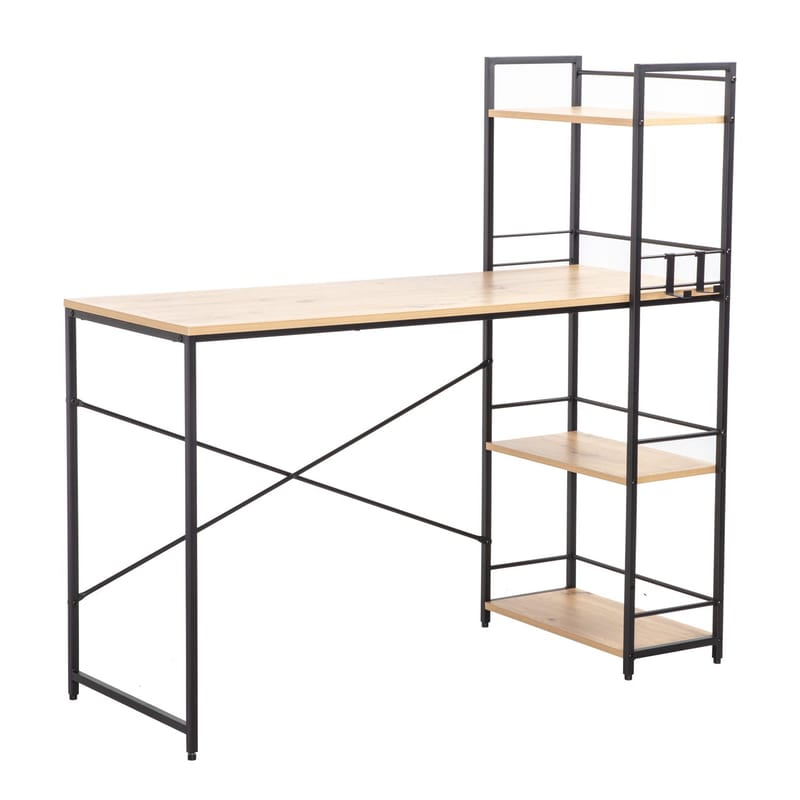 Skrivbord Study 120x51x120 cm, ekbark / brun