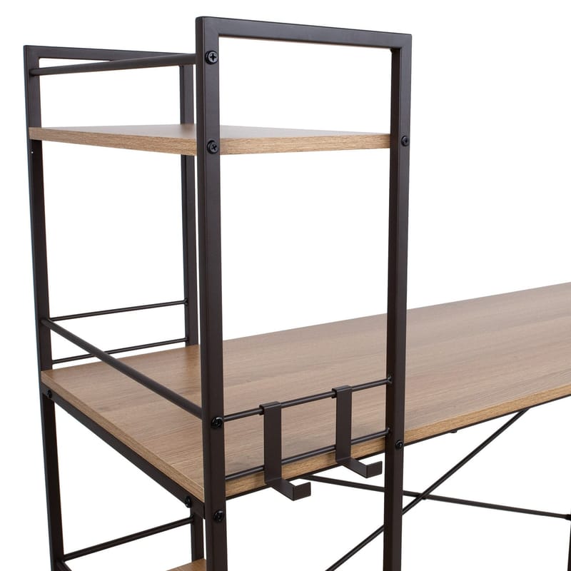 Skrivbord Study 120x51x120 cm - ekbark / brun - Möbler - Bord & matgrupper - Kontorsbord - Skrivbord - Hörnskrivbord