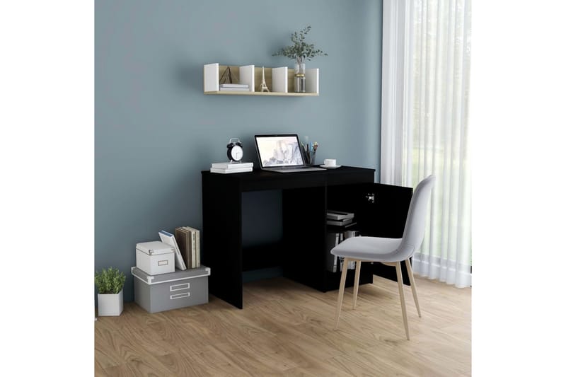 Skrivbord svart 100x50x76 cm spånskiva - Svart - Möbler - Bord & matgrupper - Kontorsbord - Skrivbord