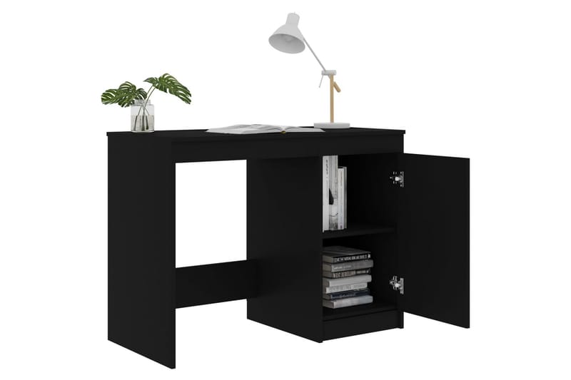 Skrivbord svart 100x50x76 cm spånskiva - Svart - Möbler - Bord & matgrupper - Kontorsbord - Skrivbord