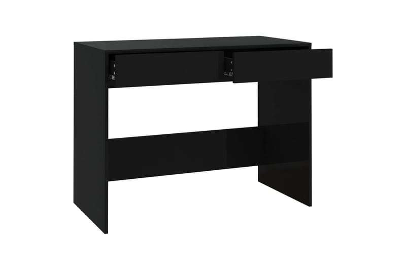 Skrivbord svart 101x50x76,5 cm spånskiva - Svart - Skrivbord