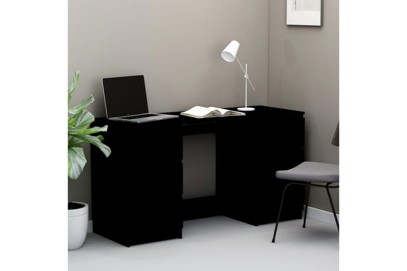Skrivbord svart 140x50x77 cm spånskiva - Svart - Möbler - Bord & matgrupper - Kontorsbord - Skrivbord