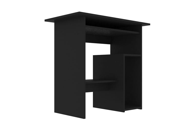 Skrivbord svart 80x45x74 cm spånskiva - Svart - Skrivbord