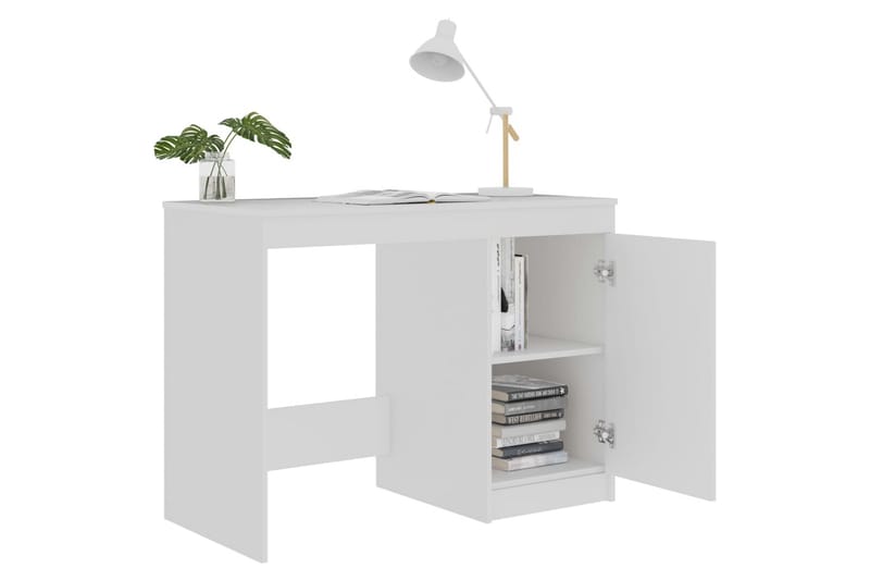 Skrivbord vit 100x50x76 cm spånskiva - Vit - Möbler - Bord & matgrupper - Kontorsbord - Skrivbord