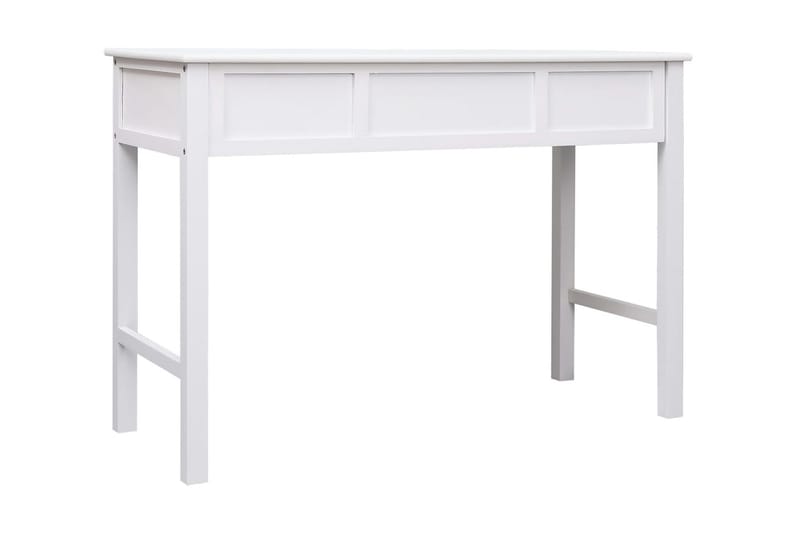 Skrivbord vit 110x45x76 cm trä - Vit - Skrivbord