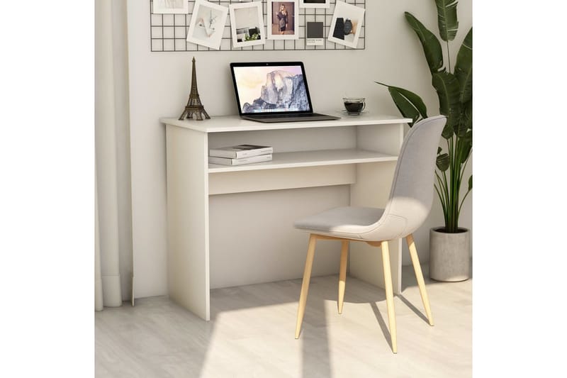 Skrivbord vit 90x50x74 cm spånskiva - Vit - Möbler - Bord & matgrupper - Kontorsbord - Skrivbord