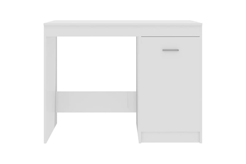 Skrivbord vit högglans 100x50x76 cm spånskiva - Vit - Möbler - Bord & matgrupper - Kontorsbord - Skrivbord