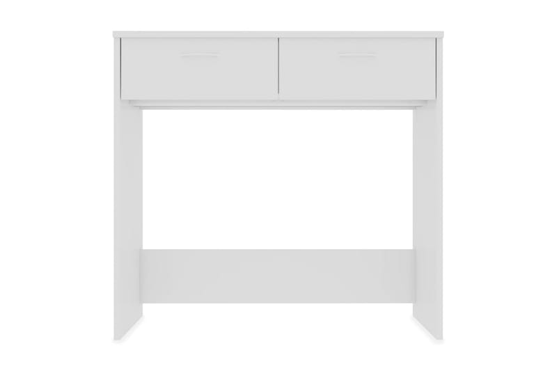 Skrivbord vit högglans 80x40x75 cm spånskiva - Vit - Möbler - Bord & matgrupper - Kontorsbord - Skrivbord