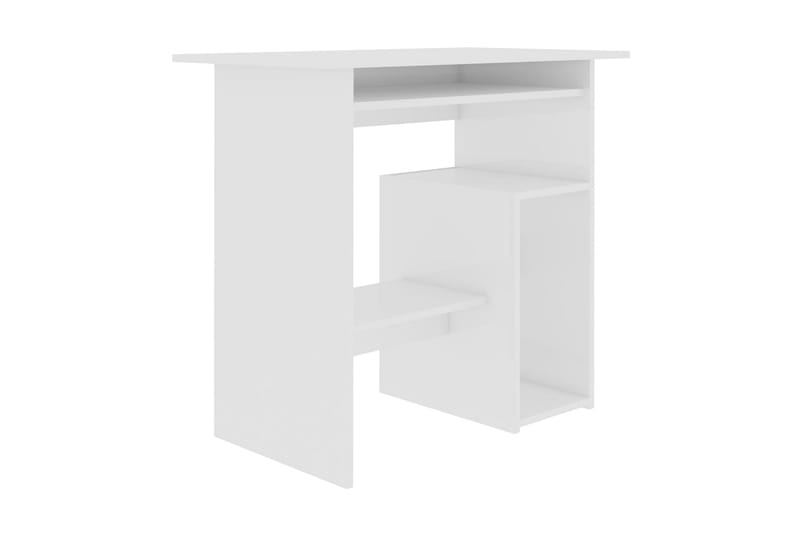 Skrivbord vit högglans 80x45x74 cm spånskiva - Vit - Möbler - Bord & matgrupper - Kontorsbord - Skrivbord
