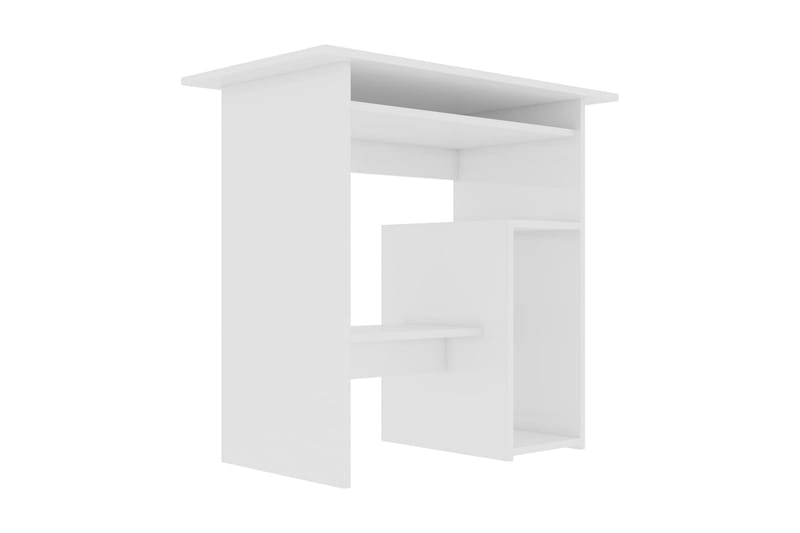 Skrivbord vit högglans 80x45x74 cm spånskiva - Vit - Möbler - Bord & matgrupper - Kontorsbord - Skrivbord