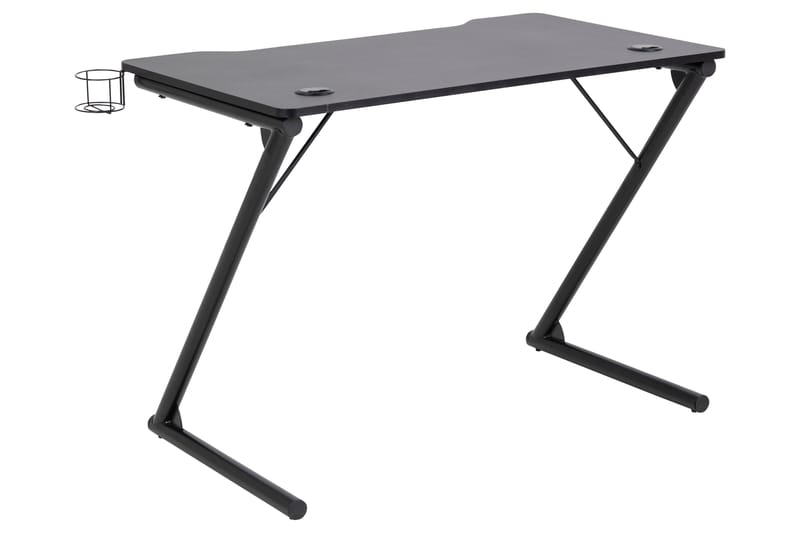 Starner Skrivbord 100 cm med Mughållare + Headsethållare - Svart/Matt Svart - Möbler - Bord & matgrupper - Kontorsbord - Skrivbord