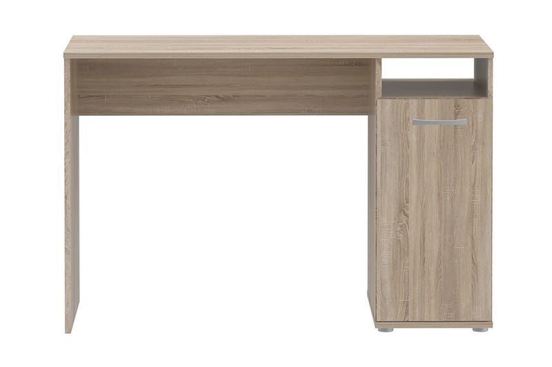 Steppello Skrivbord 110 cm med Förvaring Skåp + Hylla - Brun - Skrivbord