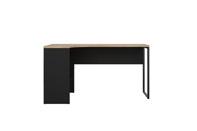 Taketo Hörnskrivbord 145 cm - Mörkgrå/Natur - Möbler - Bord & matgrupper - Kontorsbord - Skrivbord - Hörnskrivbord