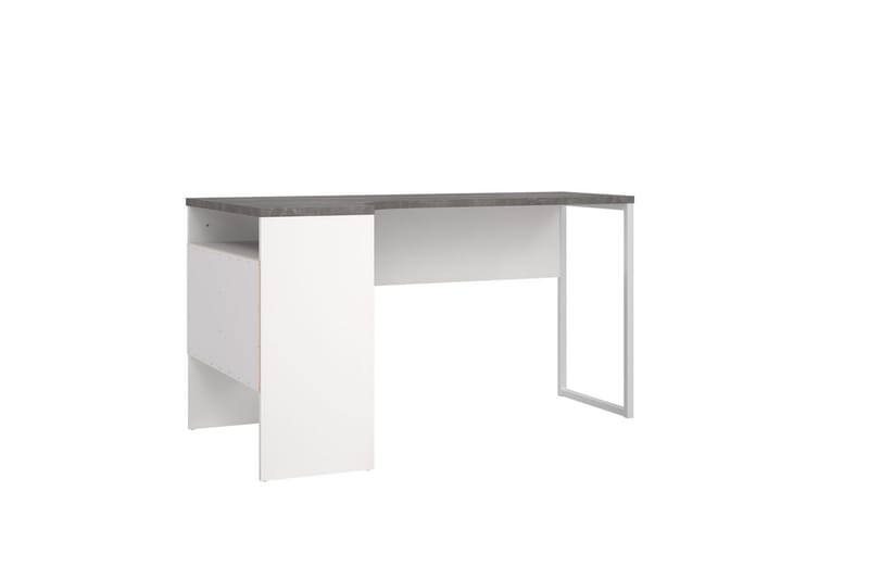 Taketo Hörnskrivbord 145 cm - Vit/Chokladbrun - Möbler - Bord & matgrupper - Kontorsbord - Skrivbord - Hörnskrivbord