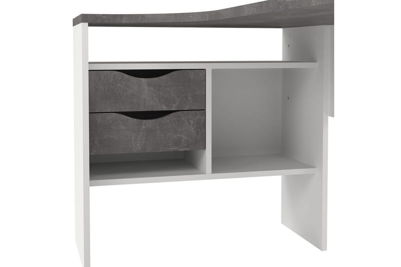 Taketo Hörnskrivbord 145 cm - Vit/Chokladbrun - Möbler - Bord & matgrupper - Kontorsbord - Skrivbord - Hörnskrivbord