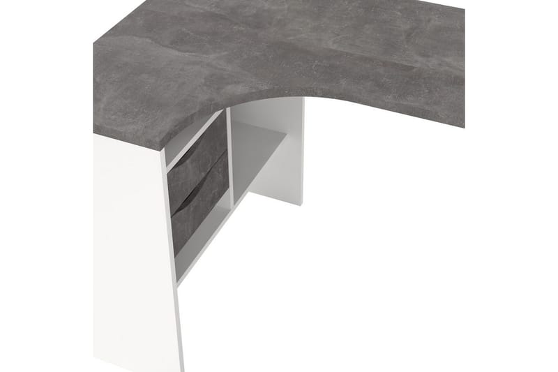 Taketo Hörnskrivbord 145 cm - Vit/Chokladbrun - Möbler - Bord & matgrupper - Kontorsbord - Skrivbord - Hörnskrivbord