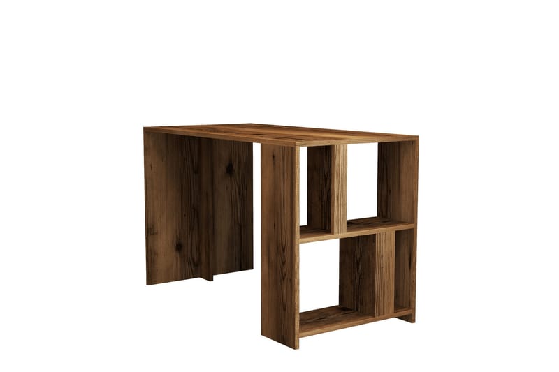 Timiza Skrivbord 120 cm med Förvaring Hylla - Valnötsbrun - Möbler - Bord & matgrupper - Kontorsbord - Skrivbord