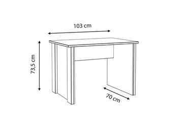Torelles Skrivbord 103 cm - Brun/Grå - Möbler - Bord & matgrupper - Kontorsbord - Skrivbord