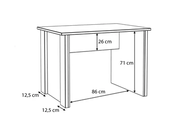 Torelles Skrivbord 103 cm - Brun/Grå - Möbler - Bord & matgrupper - Kontorsbord - Skrivbord