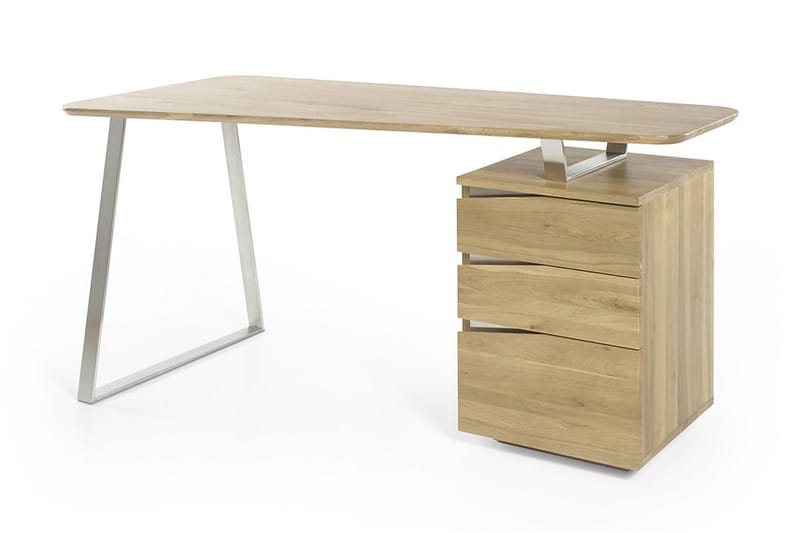 Tori Skrivbord 150 cm med Förvaring 3 Lådor - Massiv Ek - Möbler - Bord & matgrupper - Kontorsbord - Skrivbord