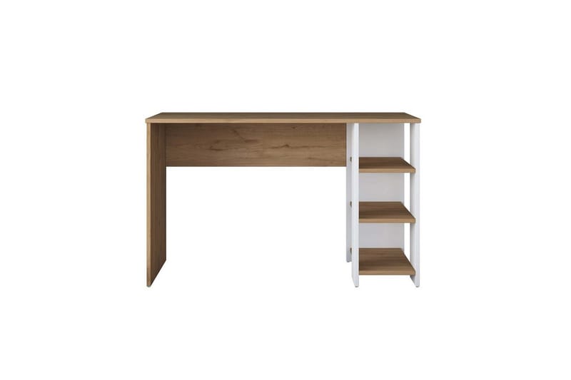 Skrivbord Traven Valnöt / Vit - Vit - Möbler - Bord & matgrupper - Kontorsbord - Skrivbord