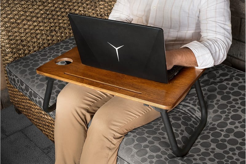 Tukums Laptopställ 60 cm - Valnötsbrun/Svart - Möbler - Bord & matgrupper - Kontorsbord - Skrivbord