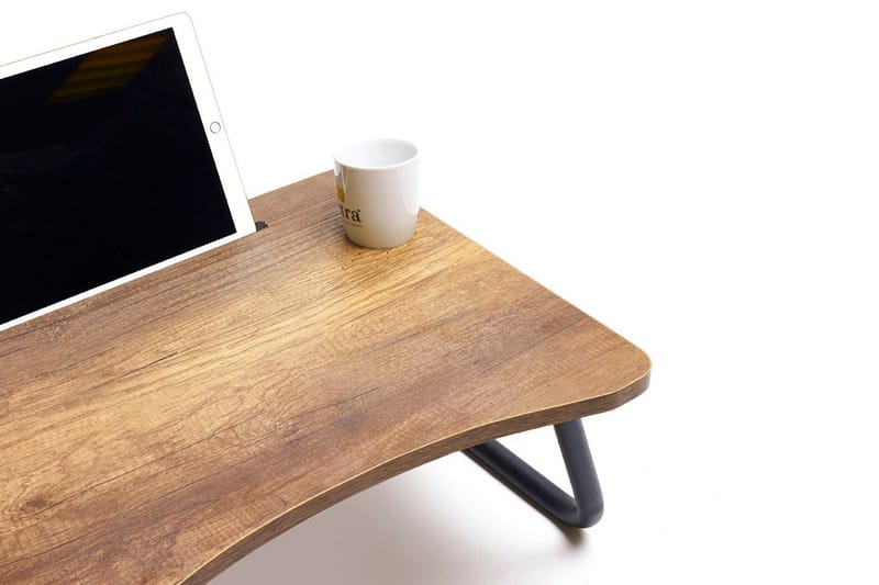 Tukums Laptopställ 60 cm - Valnötsbrun/Svart - Möbler - Bord & matgrupper - Kontorsbord - Skrivbord