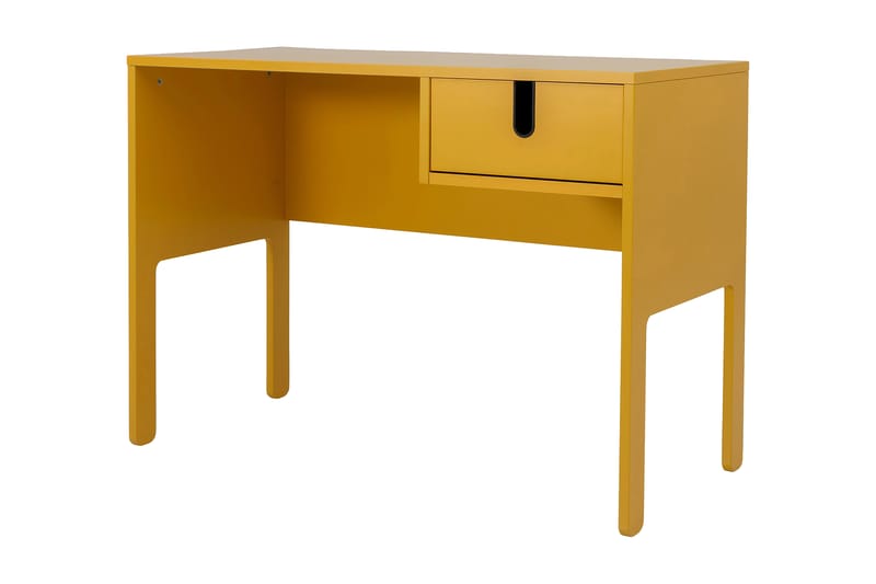 Uno Skrivbord 105 cm med Förvaring Låda Gul - Tenzo - Skrivbord