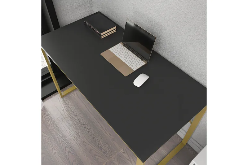 Vinresk Skrivbord 60x74x120 cm - Guld/Antracit - Möbler - Bord & matgrupper - Kontorsbord - Skrivbord
