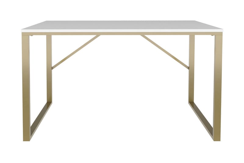 Vinresk Skrivbord 60x74x120 cm - Guld/Vit - Möbler - Bord & matgrupper - Kontorsbord - Skrivbord