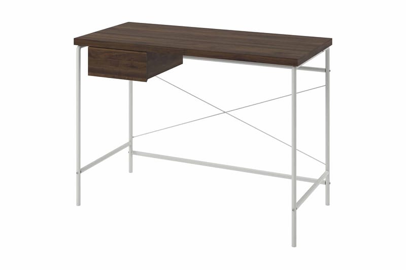 Webster Skrivbord 107 cm med Förvaring Låda Valnötsbrun - Novogratz - Möbler - Bord & matgrupper - Kontorsbord - Skrivbord